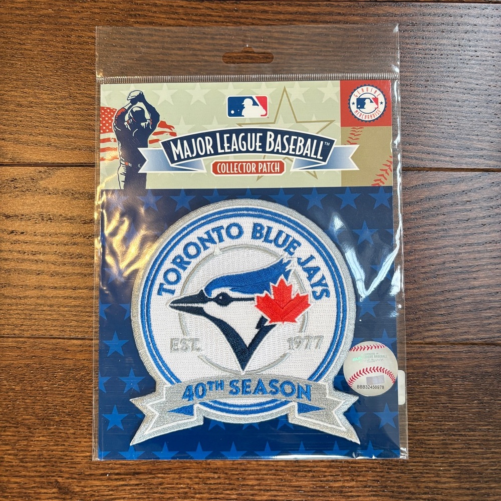 Toronto Blue Jays 40th Season Licensed MLB Collector Patch  Sealed